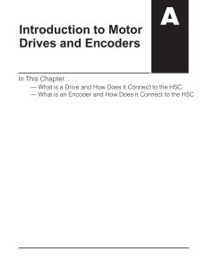 Introduction to Motor Drives and Encoders