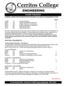 ENGINEERING - Cerritos College