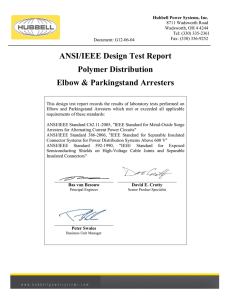 ANSI/IEEE Design Test Report Polymer Distribution Elbow
