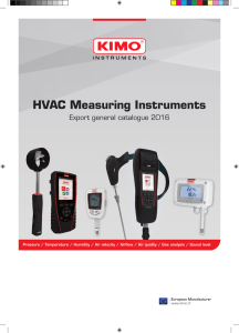 HVAC Measuring Instruments