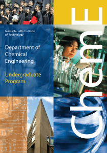 Department of Chemical Engineering Undergraduate Program