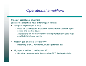 Types of operational amplifiers