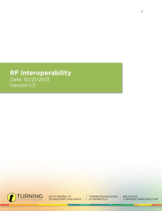 RF interoperability - Turning Technologies