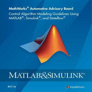MAAB Control Algorithm Modeling Guidelines using MATLAB Simulink