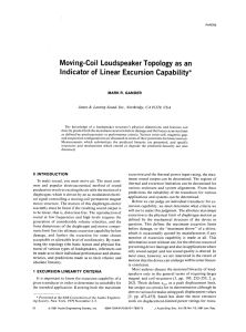 Moving-Coil LoudspeakerTopologyas an Indicator of Linear