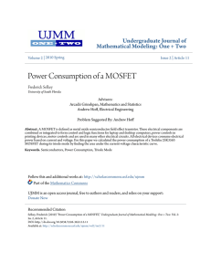 Power Consumption of a MOSFET - Scholar Commons