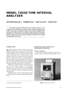 model ta520 time interval analyzer