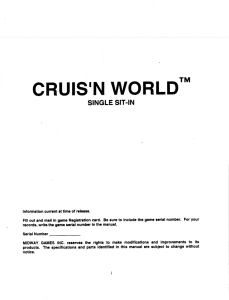 Cruis`n world` - Galloping Ghost Arcade