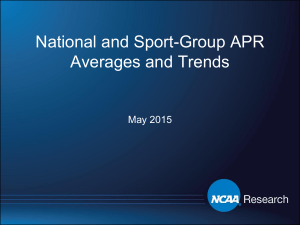 National and Sport-Group APR Averages and Trends