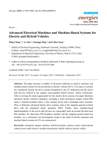 Advanced Electrical Machines and Machine-Based