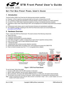 Set-Top Box Front Panel User`s Guide