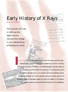 Early History of X Rays