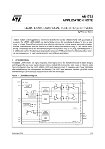 L6205, L6206, L6207 dual full bridge drivers