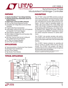 LTC1922-1 - Synchronous Phase Modulated Full