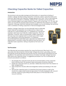 Checking Power Capacitor Banks for Failed Capacitors