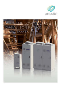 ARTECHE LOW VOLTAGE CAPACITOR BANKS