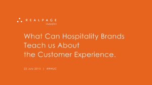 What Can Hospitality Brands Teach us About the
