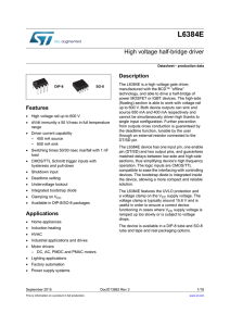 High voltage half-bridge driver