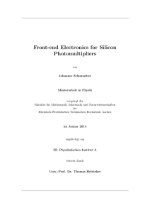 Front-end Electronics for Silicon Photomultipliers