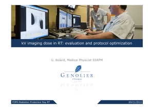 kV imaging dose in RT: evaluation and protocol optimization