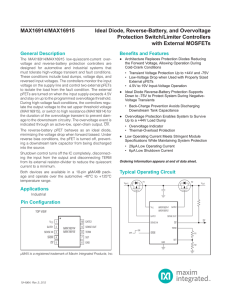 MAX16914/MAX16915 Ideal Diode, Reverse