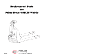 Replacement Parts for Prime Mover SMX45 Walkie