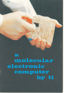 A molecular electronic computer by TI, 1961