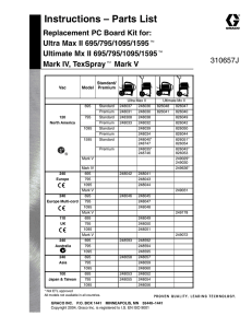 310657J, Replacement PC Board Kit, US English