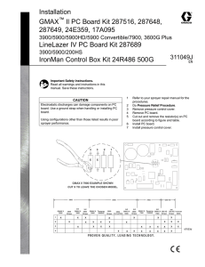 GMAX II PC Board Kit 287516, 287648, 287649, 24E358