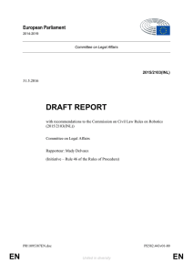 en en draft report - European Parliament