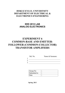 experiment 6 common-base and emitter- follower (common