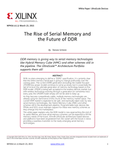 The Rise of Serial Memory and the Future of DDR (WP456)