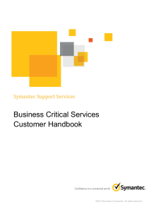 Business Critical Services Handbook