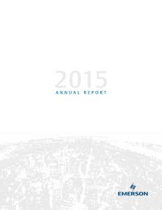 Emerson 2015 Annual Report