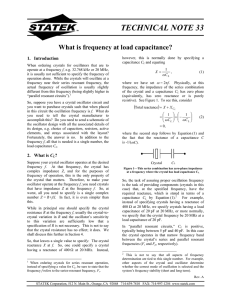 What is frequency at load capacitance?