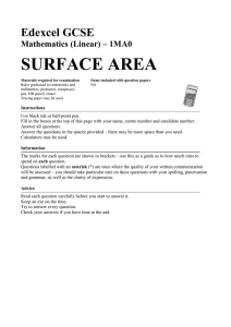 surface area - Castleford Academy
