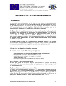 Description of the CRL-GMFF Validation Process - EU