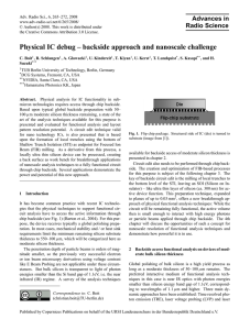 Physical IC debug – backside approach and nanoscale challenge