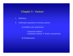 Chapter 3 - Vectors