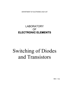 Switching of Diodes and Transistors