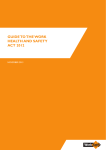 GB311 Guide to the Work Health and Safety Act 2012