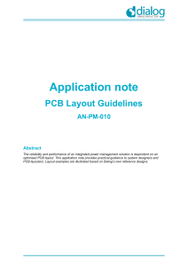 PCB Layout Guidelines - Dialog Semiconductor
