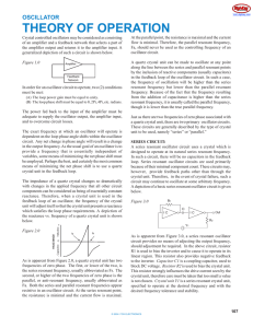 Oscillator Theory Operation