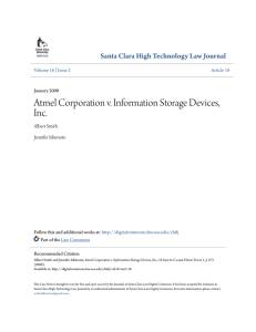 Atmel Corporation v. Information Storage Devices, Inc.