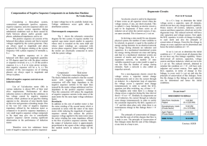 Compensation of Negative Sequence Components in an Induction