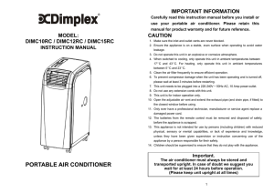 PORTABLE AIR CONDITIONER