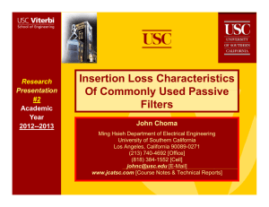 Insertion Loss Characteristics Of Commonly