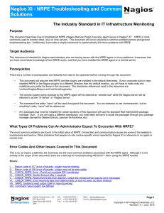 NRPE Troubleshooting and Common Solutions in Nagios XI