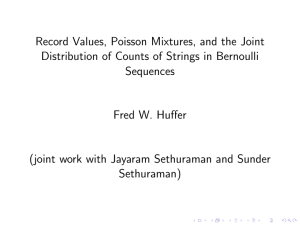 Record Values, Poisson Mixtures, and the Joint Distribution of