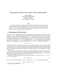 Sharp upper bounds on the number of the scattering poles